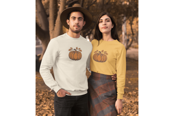 Fall Pumpkin Machine Embroidery
