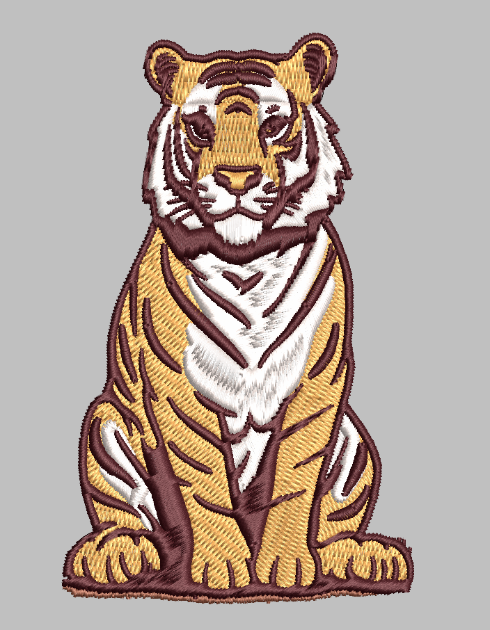 Tiger Embroidery File Multiple formats!