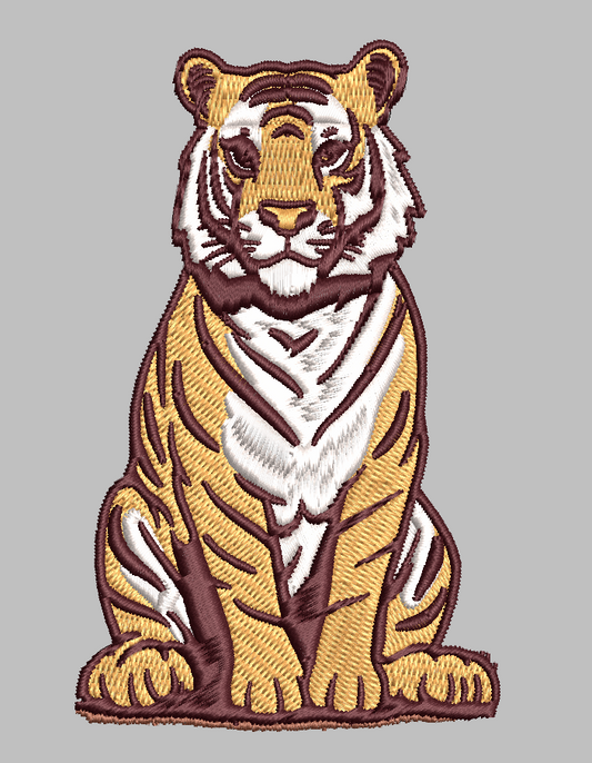 Tiger Embroidery File Multiple formats!