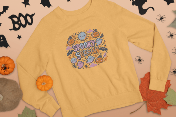 Spooky Season Cute Halloween Embroidery