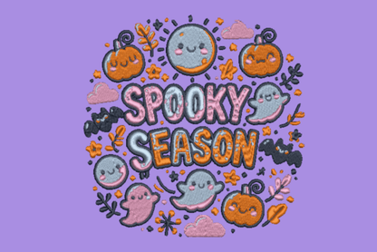 Spooky Season Cute Halloween Embroidery