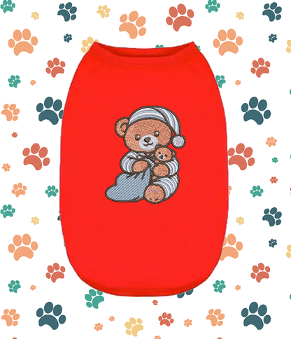 Embroidered Teddy Bear Dog Shirt – Cute Puppy &amp; Small Pet Apparel
