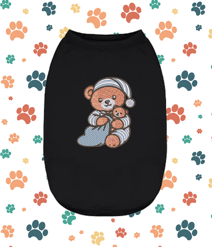 Embroidered Teddy Bear Dog Shirt – Cute Puppy &amp; Small Pet Apparel