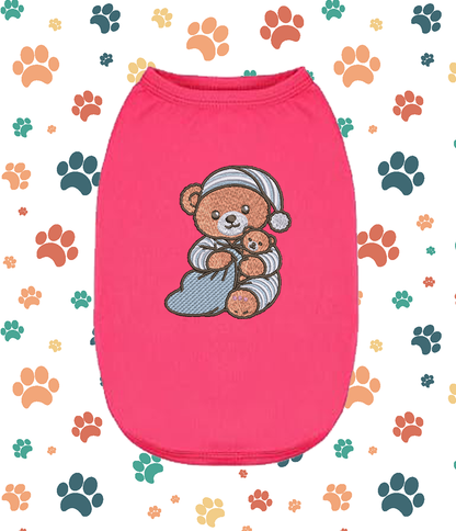 Embroidered Teddy Bear Dog Shirt – Cute Puppy &amp; Small Pet Apparel