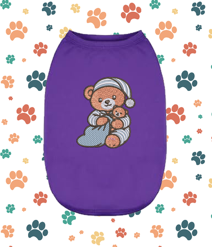 Embroidered Teddy Bear Dog Shirt – Cute Puppy &amp; Small Pet Apparel