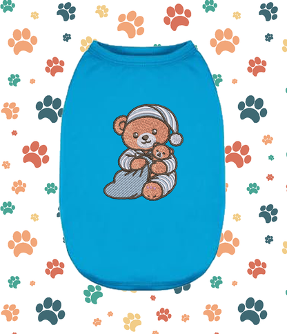 Embroidered Teddy Bear Dog Shirt – Cute Puppy &amp; Small Pet Apparel