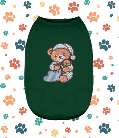 Embroidered Teddy Bear Dog Shirt – Cute Puppy &amp; Small Pet Apparel
