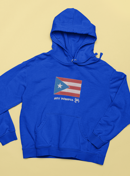Soy Boricua Embroidered Hoodie | Traversing Stitches