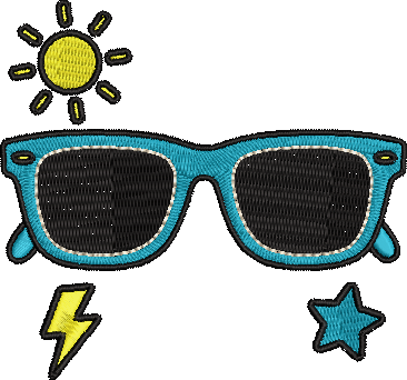 Blue Sunglasses 4x4